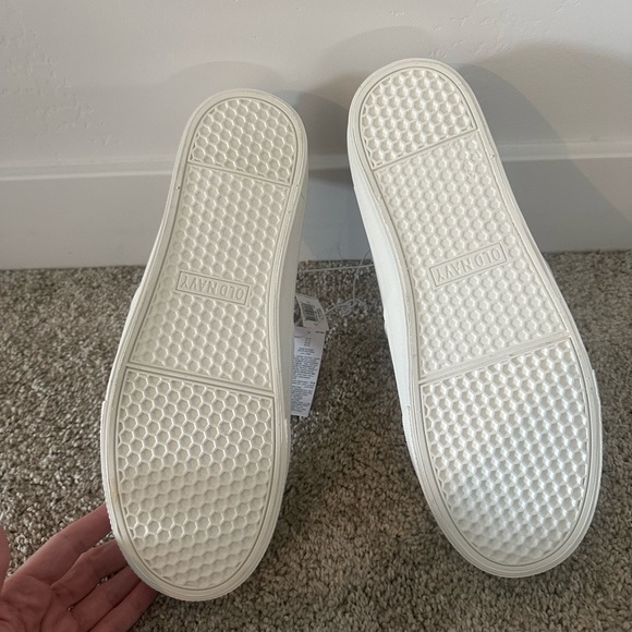 NWT Old Navy White Canvas Slip on Shoes Size 10 - Picture 5 of 6